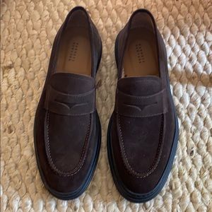 Real leather Barney’s Brown men shoes